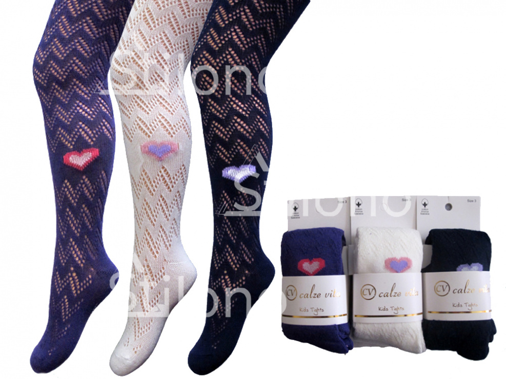 Колготки для девочки с рисунком ажурные CALZE VITA 4007 CV