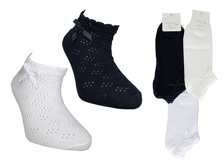 Ажурные носки с аксессуаром для девочки KATAMINO